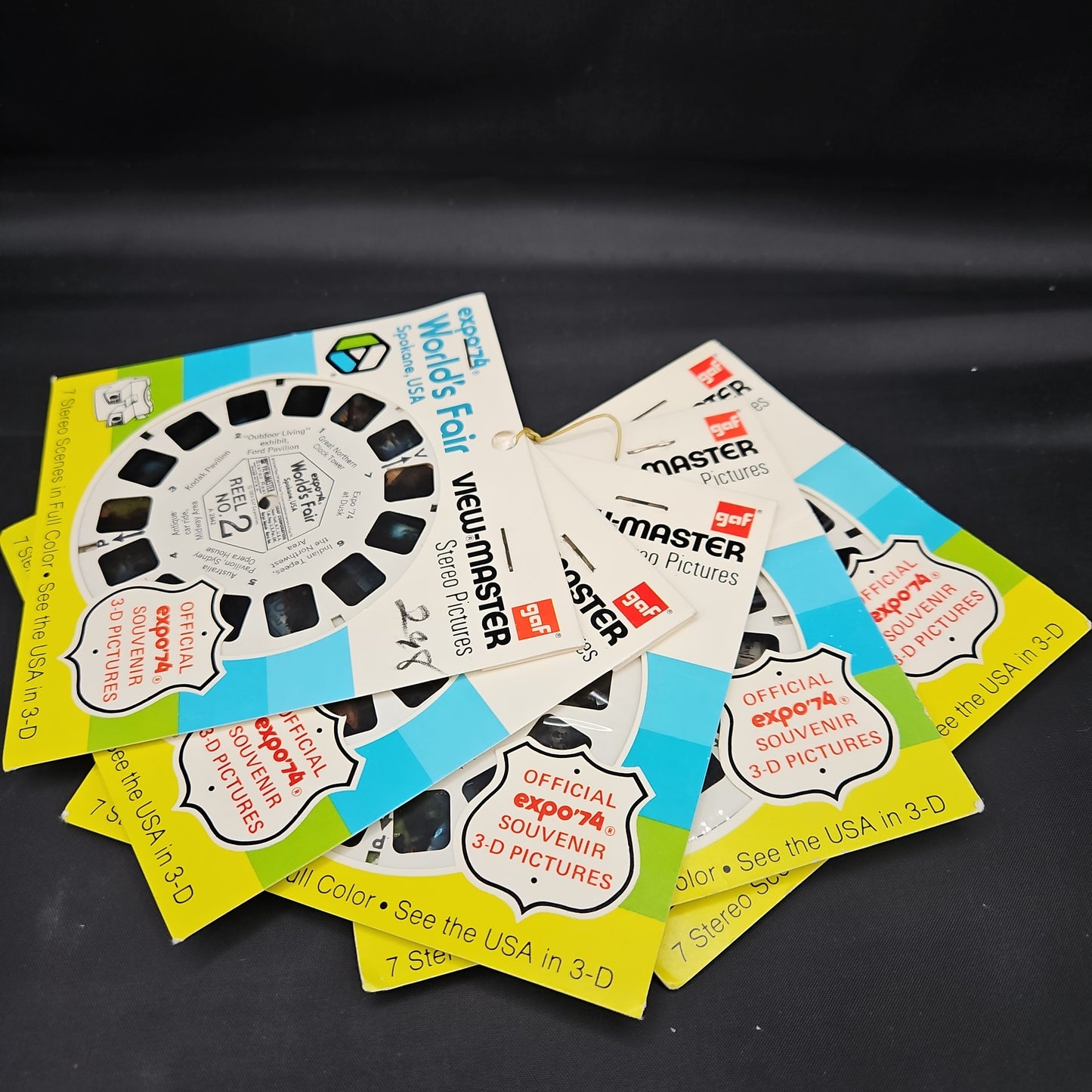 EXPO '74 Collectible Vintage VIEW-MASTER reel #s 2,3,4,5 AND 6