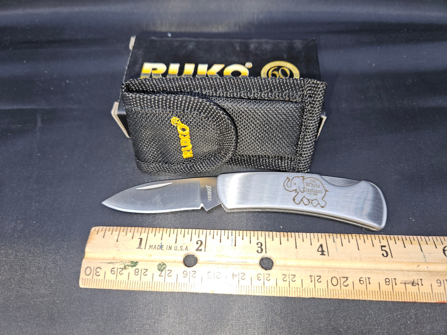 White Elephant Ruko folding pocket knife