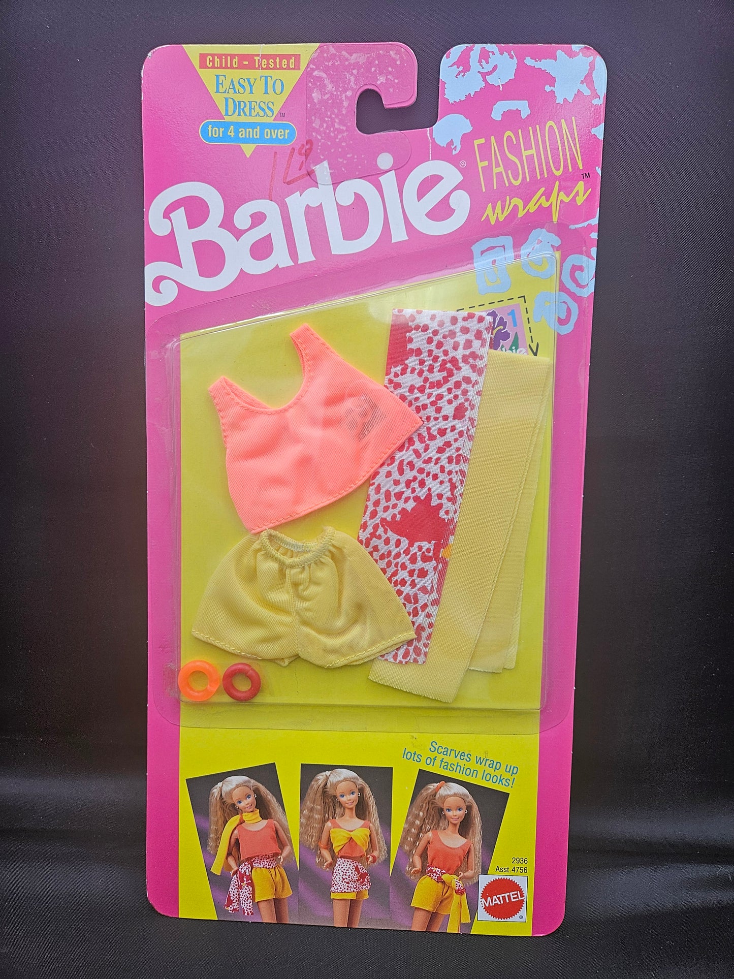 Vintage Barbie Fashion Wraps Mattel 1991