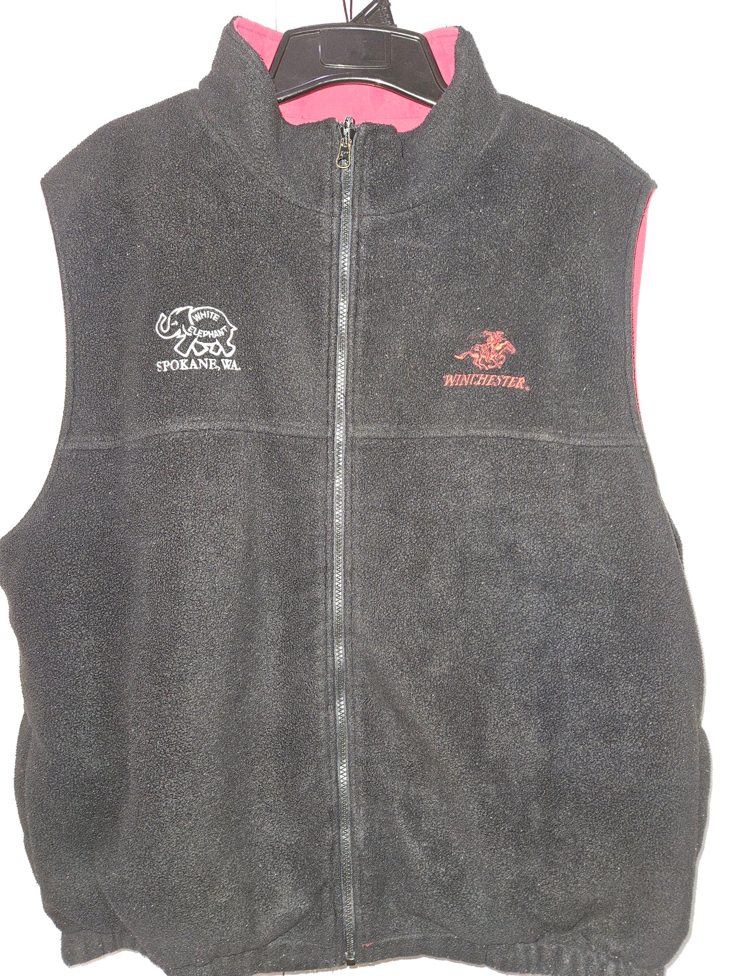 Reversible White Elephant Winchester vest needs repair