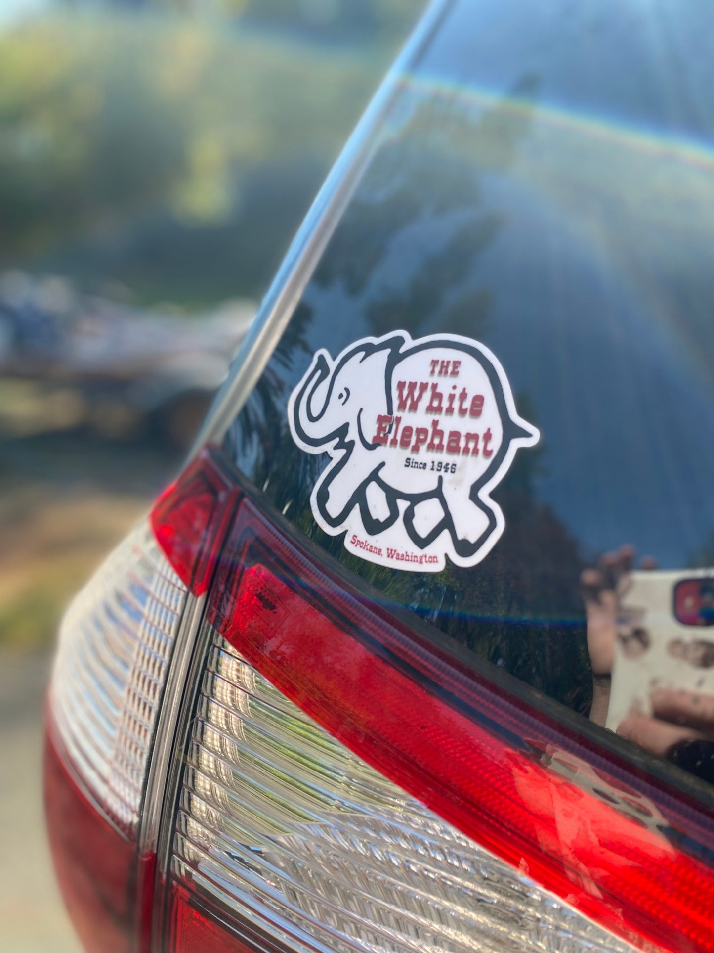 White Elephant Sticker