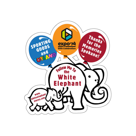 Expo `74 50th anniversary celebration sticker.