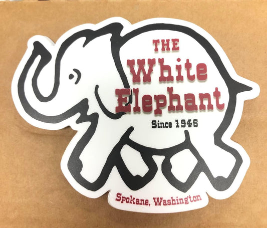 White Elephant Sticker